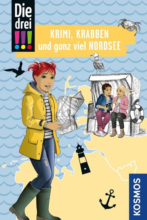 Julie Bender: Die drei !!! Krimi, Krabben und ganz viel Nordsee, Buch