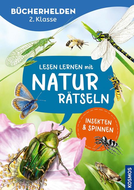 Leonie Duppke: Lesen lernen mit Naturrätseln, Bücherhelden 2. Klasse, Insekten &amp; Spinnen, Buch