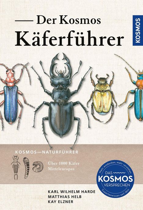 "Der Kosmos Käferführer", Illustrationen von Käfern, "Über 1000 Käfer Mitteleuropas". Autoren: Karl Wilhelm Harde, Matthias Helb.