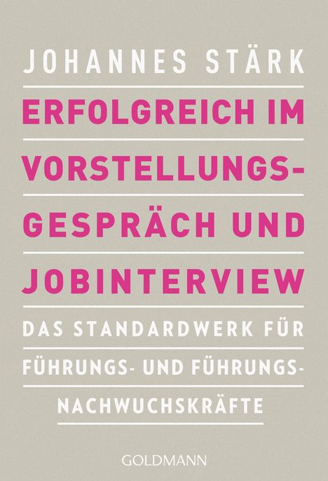 Johannes Stärk: Erfolgreich im Vorstellungsgespräch und Jobinterview, Buch