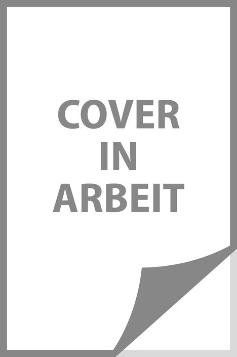 Text: "COVER IN ARBEIT". Eine stilisierte Seite mit schwarzem Rand und umgeklappter Ecke rechts unten.