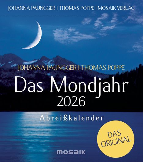 Johanna Paungger: Das Mondjahr 2026 - Abreißkalender, Kalender