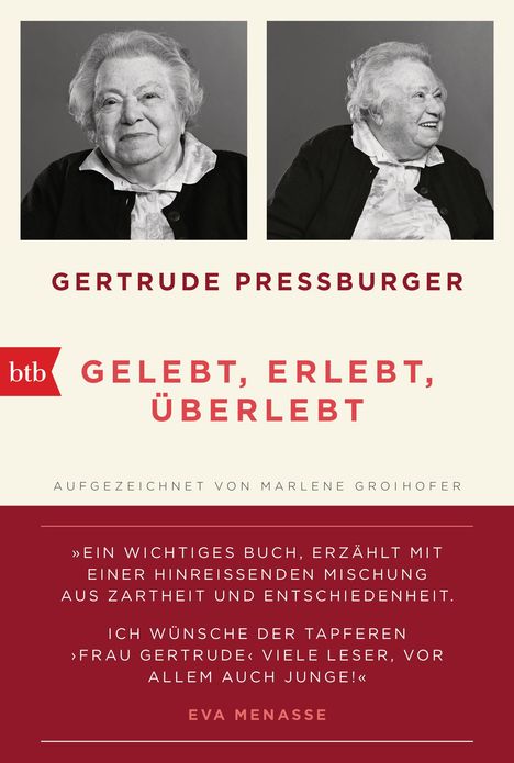 Gertrude Pressburger: Gelebt, Erlebt, Überlebt., Buch