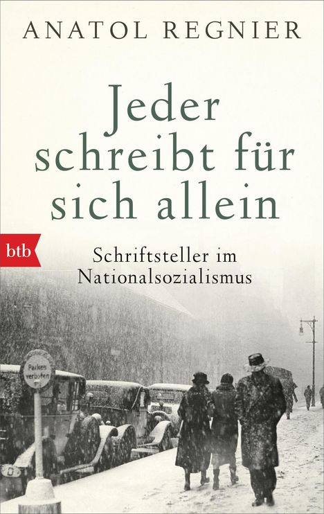 Anatol Regnier: Jeder schreibt für sich allein, Buch