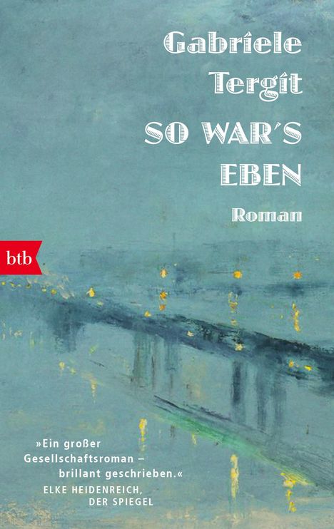 Gabriele Tergit: So war's eben, Buch