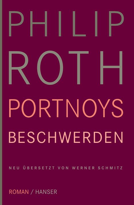 Philip Roth: Portnoys Beschwerden, Buch