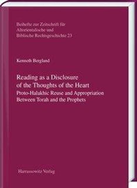Kenneth Bergland: Bergland, K: Reading as a Disclosure of the Thoughts of the, Buch