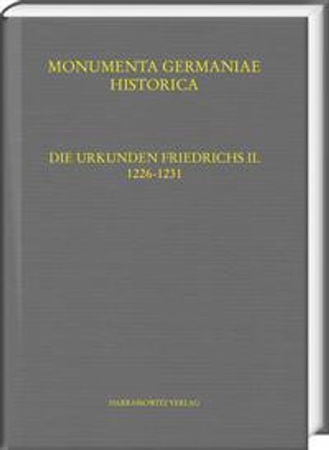 Die Urkunden Friedrichs II., Buch
