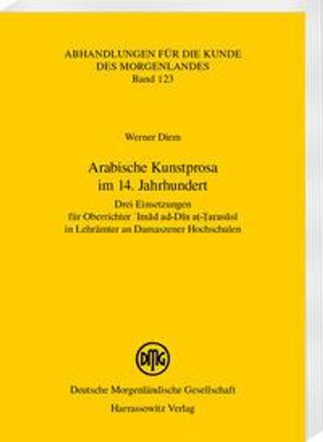 Werner Diem: Diem, W: Arabische Kunstprosa im 14. Jahrhundert, Buch