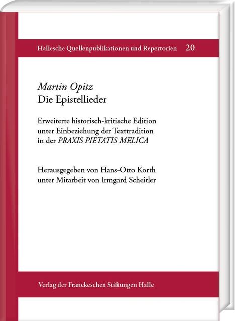Martin Opitz. Die Epistellieder, Buch