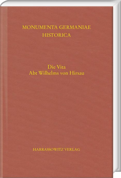 Die Vita Abt Wilhelms von Hirsau, Buch