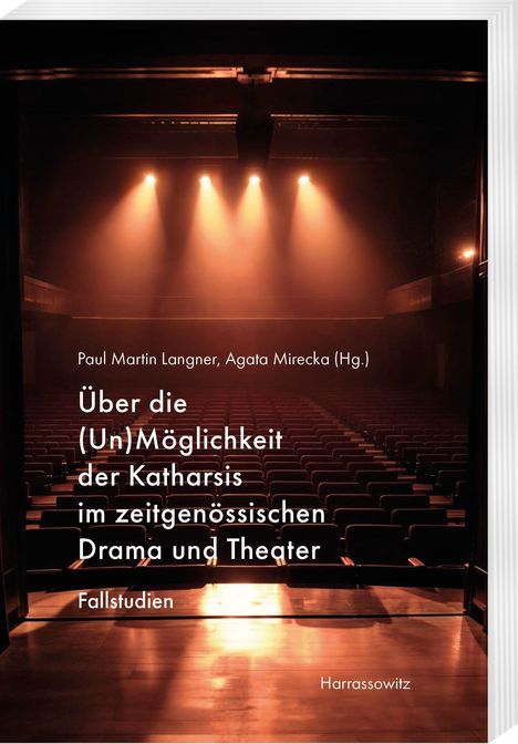 Titel: "Über die (Un)Möglichkeit der Katharsis im zeitgenössischen Drama und Theater". Theaterbühne mit leeren Sitzen.
