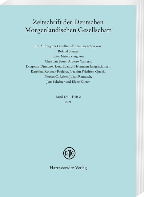 Zeitschrift der Deutschen Morgenländischen Gesellschaft 174 (2024) 2, Buch