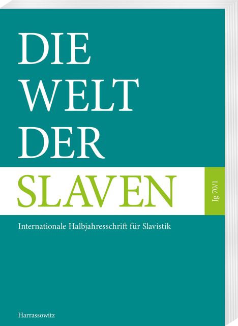 Die Welt der Slaven 70 (2025) 1, Buch