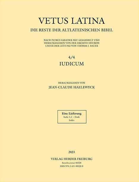 Vetus Latina - Iudicum, Buch