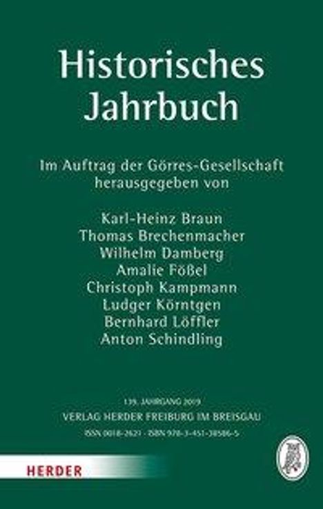 Historisches Jahrbuch, Buch