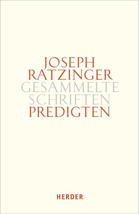 Joseph Ratzinger: Predigten 14/3, Buch