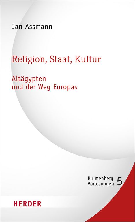 Jan Assmann: Religion, Staat, Kultur - Altägypten und der Weg Europas, Buch