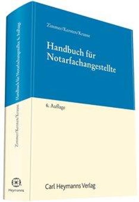 Andreas Kersten: Kersten, A: Handbuch für Notarfachangestellte, Buch