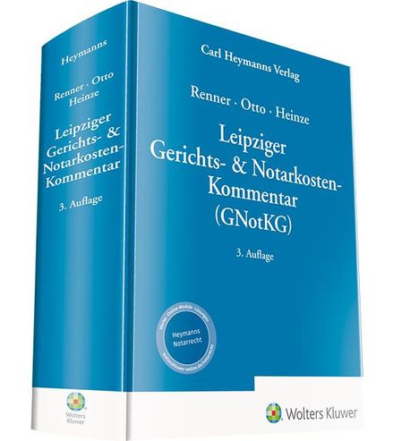 Leipziger Gerichts- &amp; Notarkosten-Kommentar, Buch