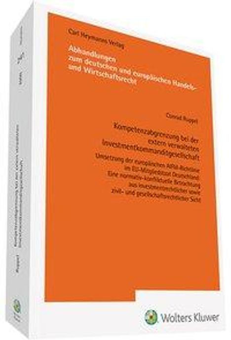 Conrad Ruppel: Ruppel, C: Kompetenzabgrenzung / Investment., Buch