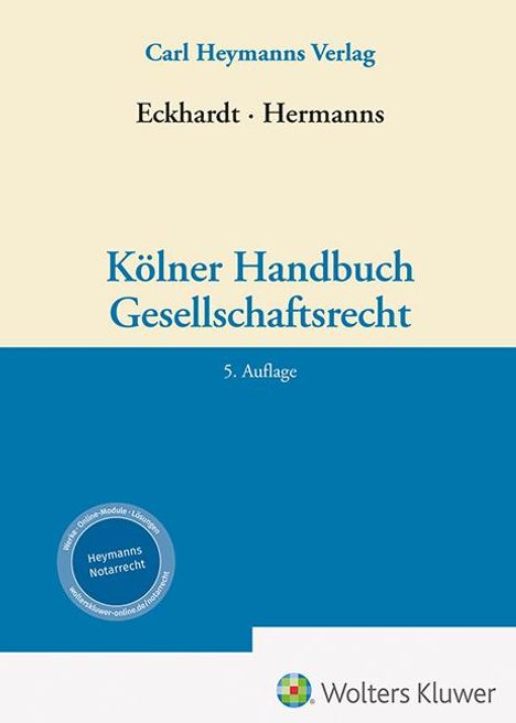 Kölner Handbuch Gesellschaftsrecht, Buch
