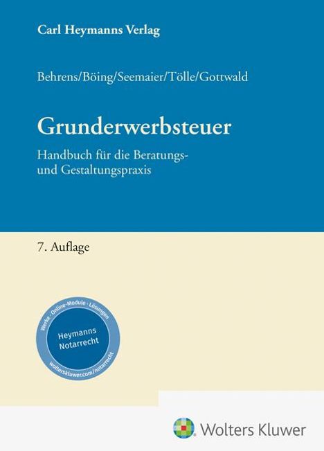 Stefan Behrens: Grunderwerbsteuer, Buch