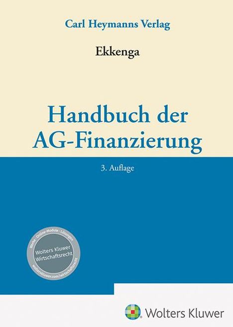Handbuch der AG-Finanzierung, Buch