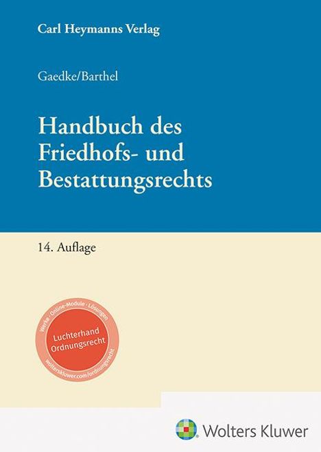 Handbuch Friedhofs- und Bestattungsrecht, Buch