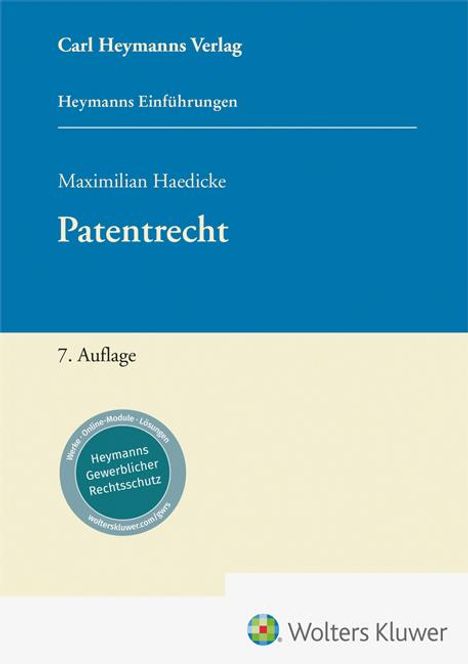 Maximilian Haedicke: Patentrecht, Buch