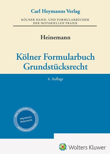 Kölner Formularbuch Grundstücksrecht, Buch