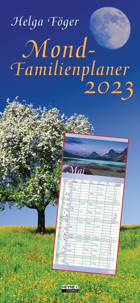 Helga Föger: Mond-Familienplaner 2023, Kalender