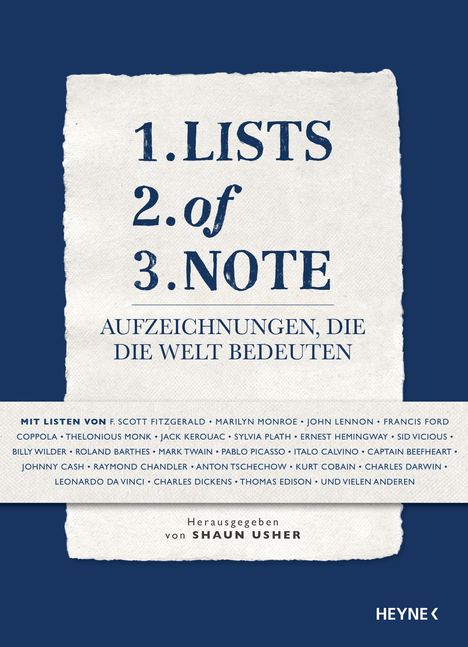 Lists of Note, Buch