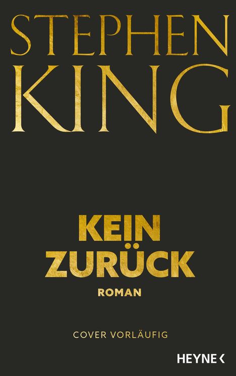 Stephen King: Kein Zurück, Buch