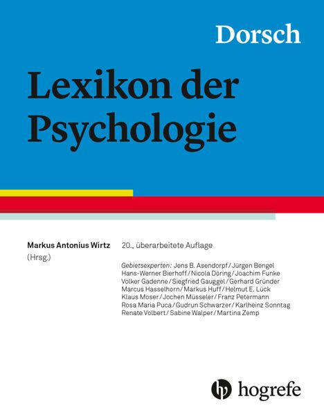 Dorsch - Lexikon der Psychologie, Buch