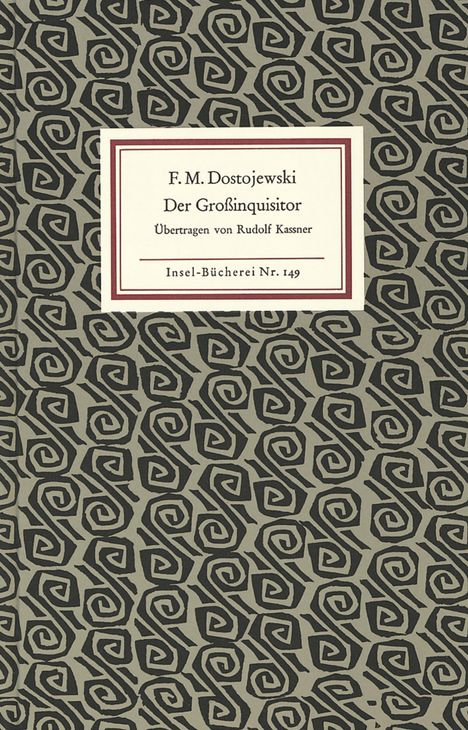 Fjodor M. Dostojewski: Der Großinquisitor, Buch