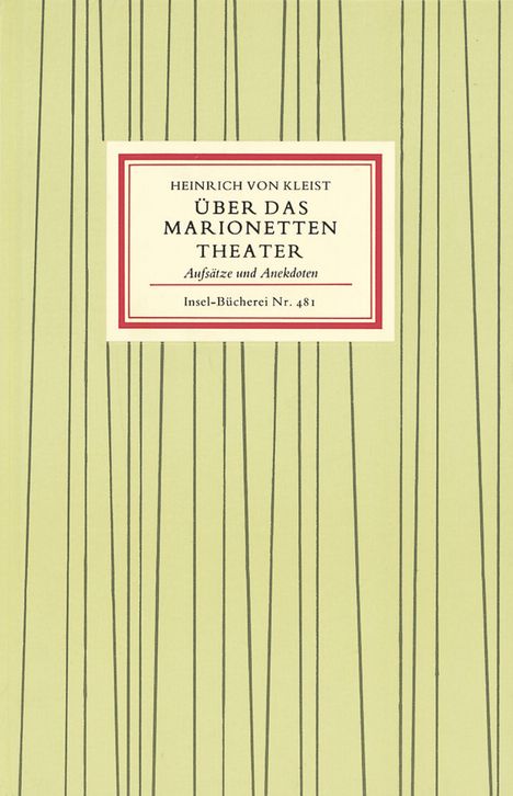 Heinrich von Kleist: Über das Marionettentheater, Buch