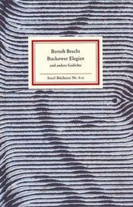 Bertolt Brecht: Buckower Elegien und andere Gedichte, Buch