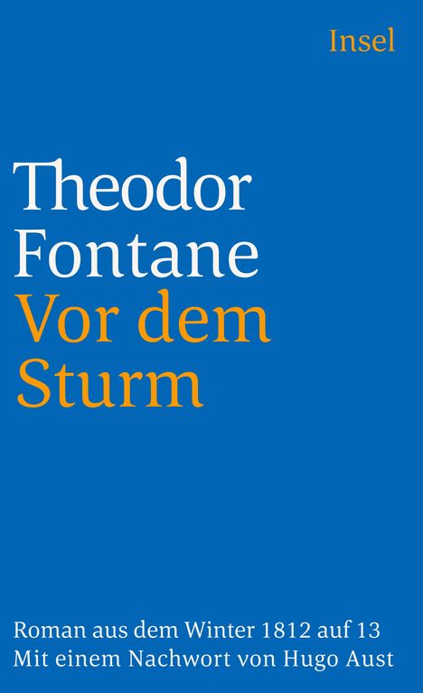 Theodor Fontane: Vor dem Sturm, Buch