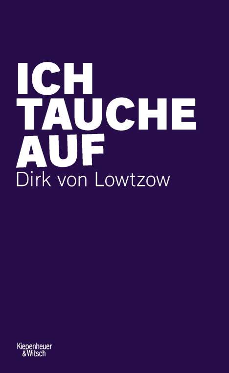 Dirk von Lowtzow: Ich tauche auf, Buch