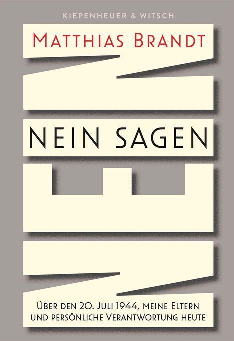 Matthias Brandt: Nein sagen, Buch