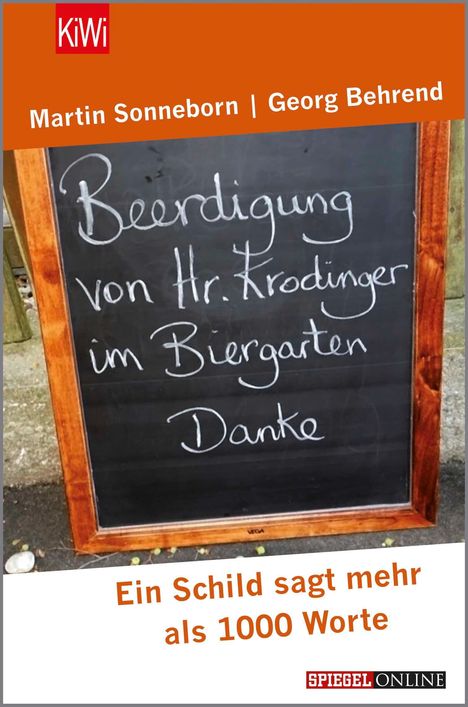 Martin Sonneborn: Beerdigung von Herrn Krodinger im Biergarten, Buch