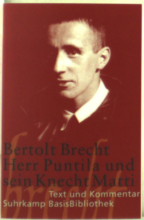 Bertolt Brecht: Herr Puntila und sein Knecht Matti, Buch