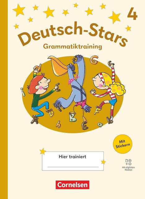 Deutsch-Stars 4. Schuljahr - Grammatiktraining - Ausgabe 2025 - Übungsheft, Buch