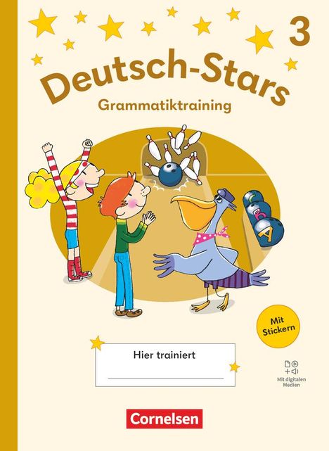 Deutsch-Stars 3. Schuljahr- Grammatiktraining - Ausgabe 2025 - Übungsheft mit Lösungen und digitalen Medien, Buch