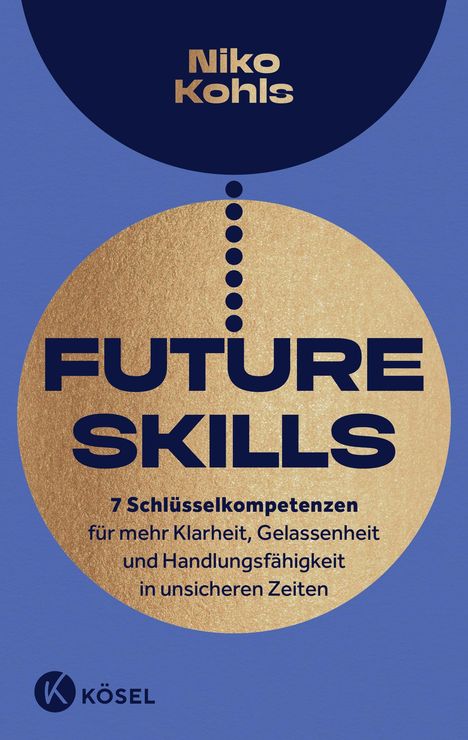"Future Skills: 7 Schlüsselkompetenzen für mehr Klarheit, Gelassenheit und Handlungsfähigkeit in unsicheren Zeiten." Logo unten.