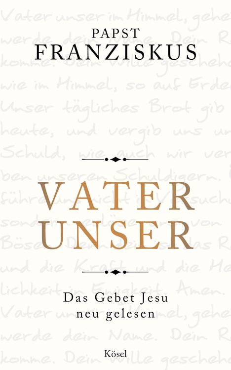 Papst Franziskus: Vater unser, Buch