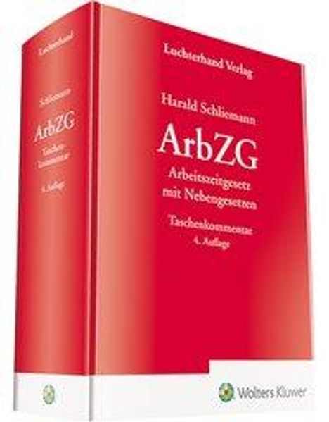 Harald Schliemann: Schliemann, H: ArbZG - Kommentar, Buch