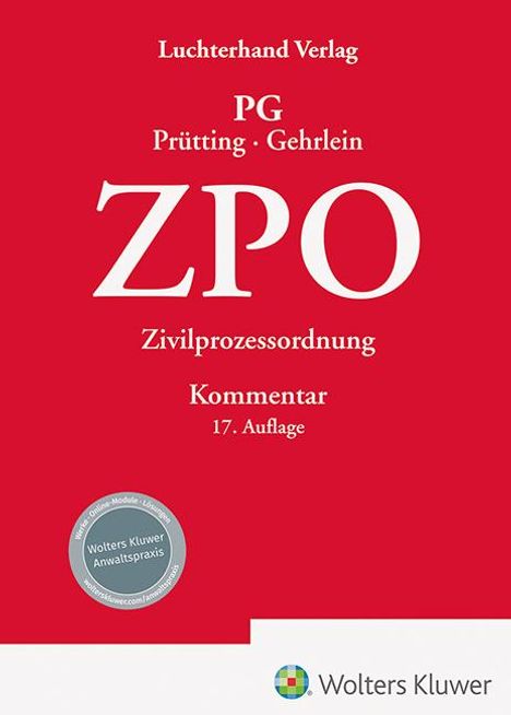 ZPO - Kommentar, Buch