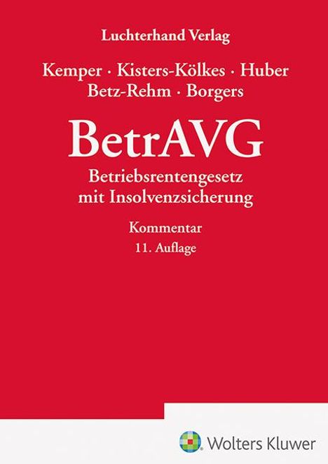 Christian Betz-Rehm: BetrAVG - Kommentar, Buch